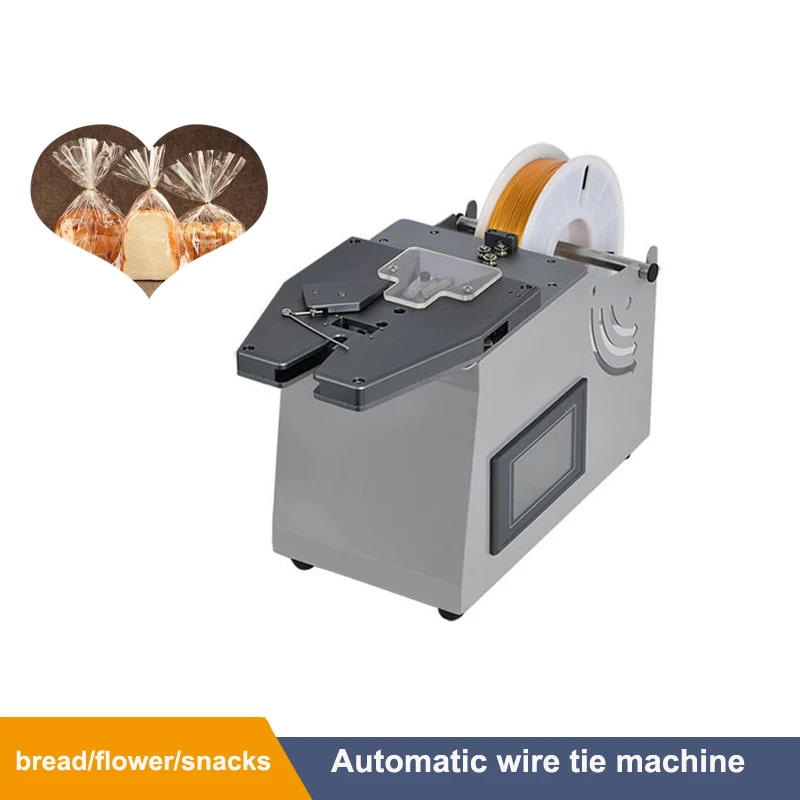 

Fully Automatic Golden Wire Twist Tying Machine Toast Bag Sealer Bread Bag Flower Clipper Candy Bag Wire Twisting Tie Machine