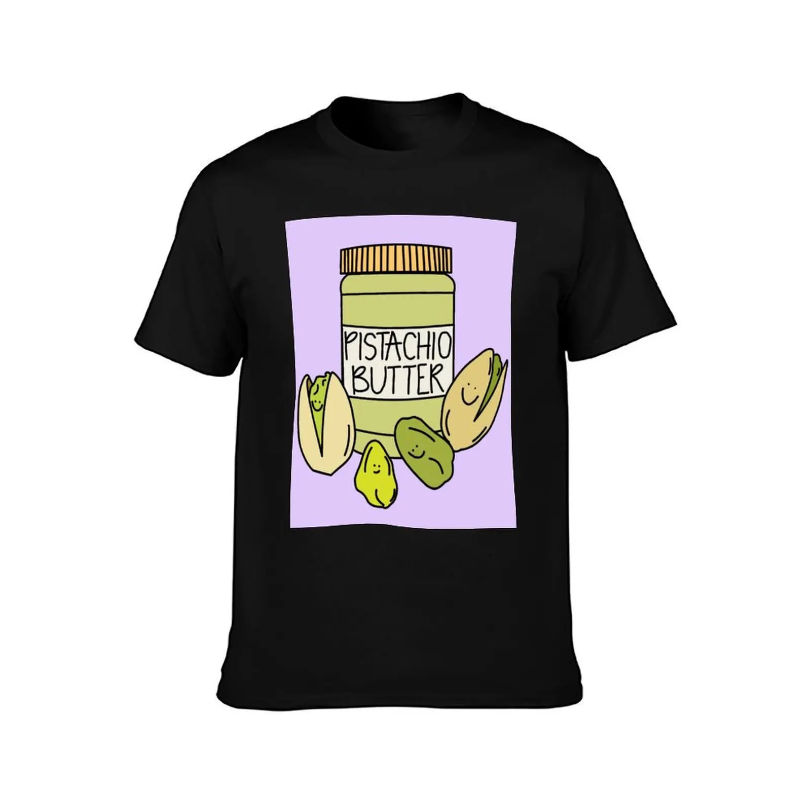 Pistachio Butter T-Shirt, Summer Casual Cotton Tee, Oversized Streetwear Tops, Vintage Graphic Print, Loose Fit Short Sleeve