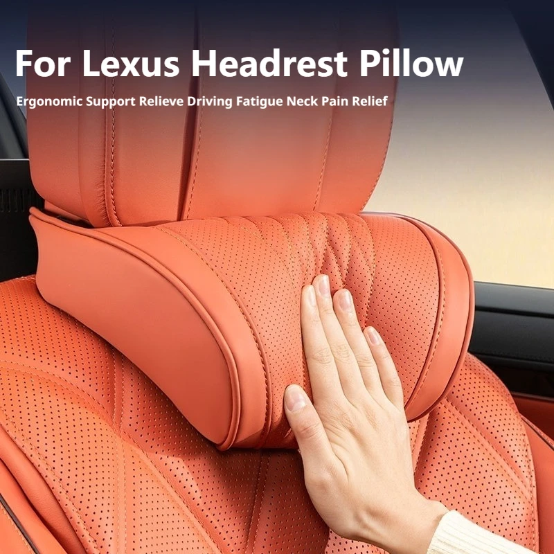車用ネックピロー メモリーフォーム 穴あきレザー レクサス  - Neck Pillow Memory Foam のレビューと価格
