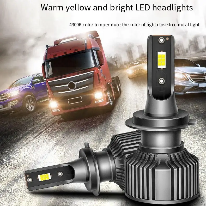 

HB3 HB4 Hir2 H10 H27 HB1 HB5 9005 9006 9012 LED Headlight Bulbs 12V 24V 60W 4300K Long Life