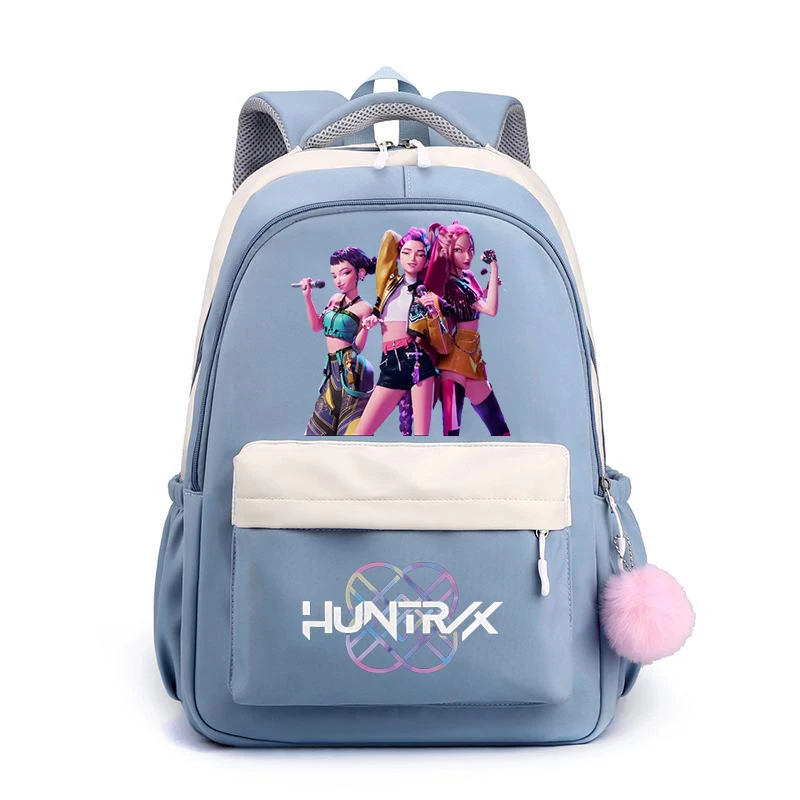 KPop Demon Hunters School Bags for Children Cute Cartoon Casual Students Rucksack Large Capacity Girls Backpack Women Backpack