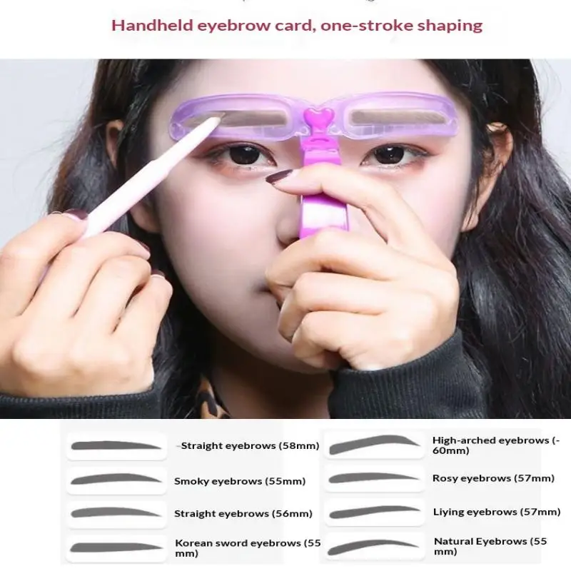 8 Styles Eyebrow Stencil Kit Reusable Design Eyebrow Shaping Template Tool Eyebrow Grooming Card For Beginners Makeup