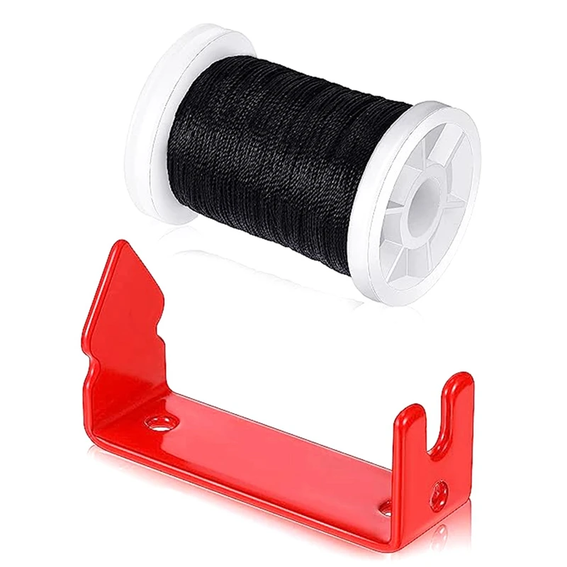 2 Pieces Bowstring Serving Thread Peep Sight Installer Red Archery Bowstring Separator Bow Accessories