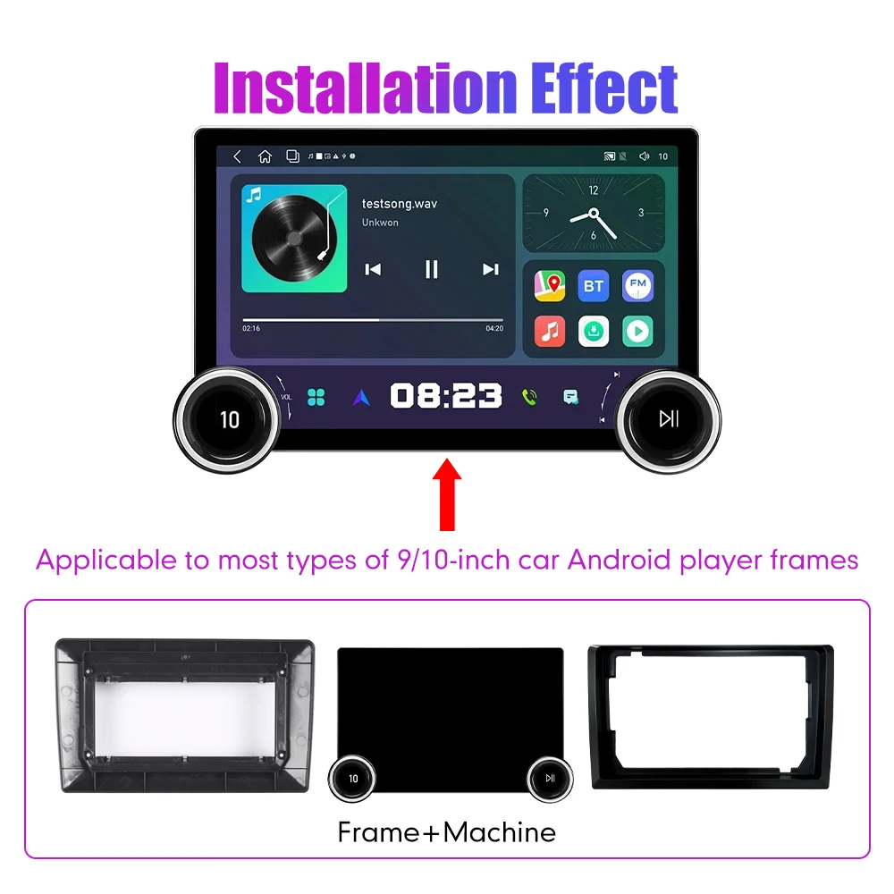 11.8 Inch 2K Double Knobs 2 Din Car Radio For Honda Compass 2009-2011 Car Radio DVD Multimedia Video Player Android Auto Carplay