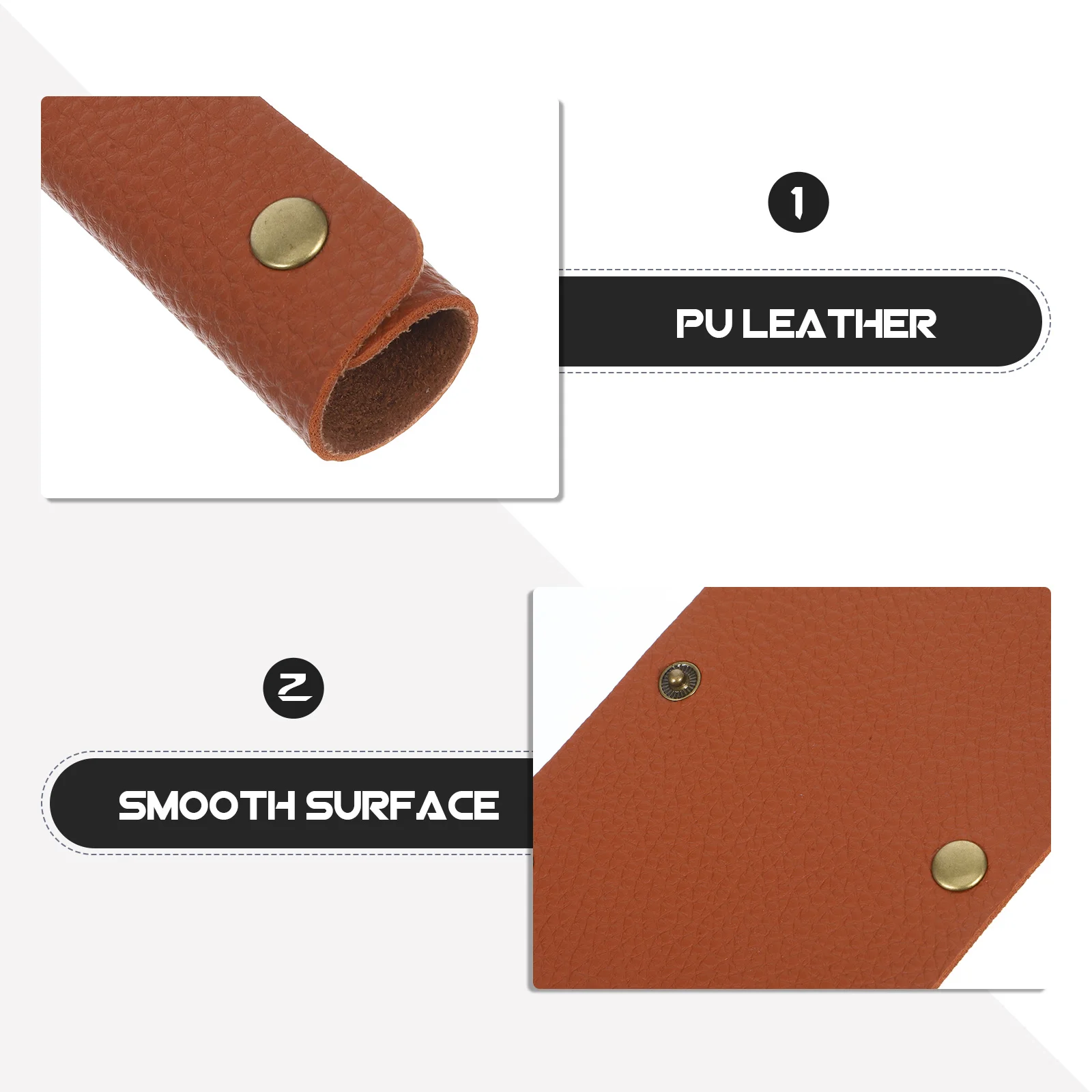 

2Pcs PU Handle Protector Handbag Sleeve Travel Bag Handle Wrap Luggage Grip Cover Luggage Wrap Sleeves