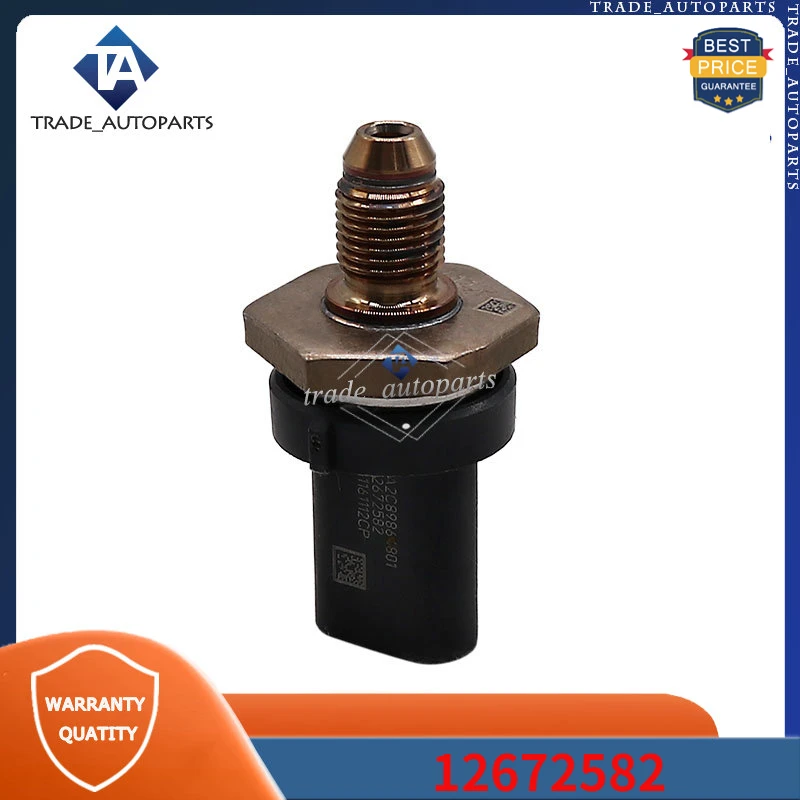 12672582 For GMC TERRAIN BUICK CASCADA ENCORE CHEVROLET CRUZE EQUINOX MALIBU Fuel Injection Fuel Rail Pressure Sensor