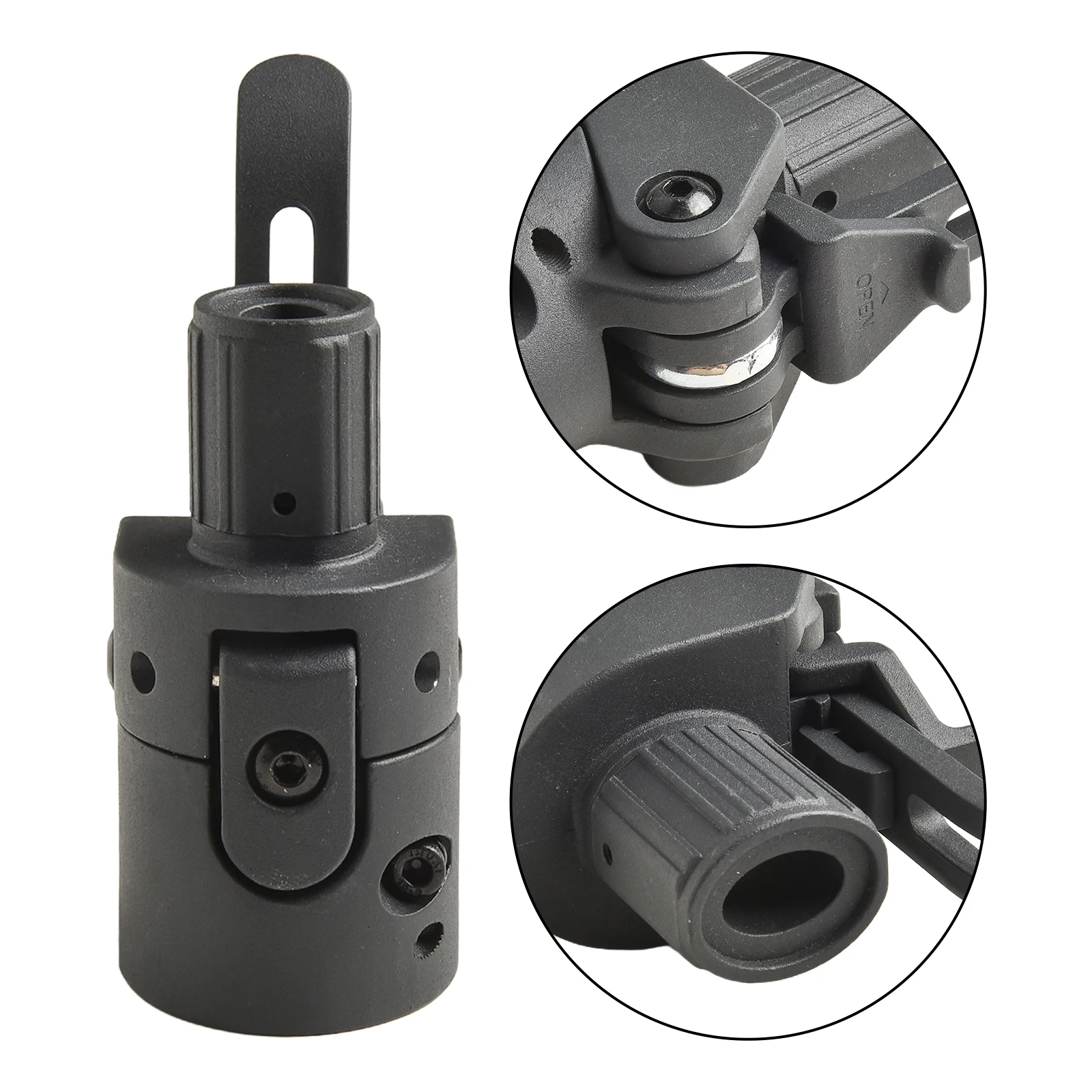 Easy Transport Black F30 Folding Standpipe Portable Folding Rod Rust-proof Material Enhanced Riding Experience