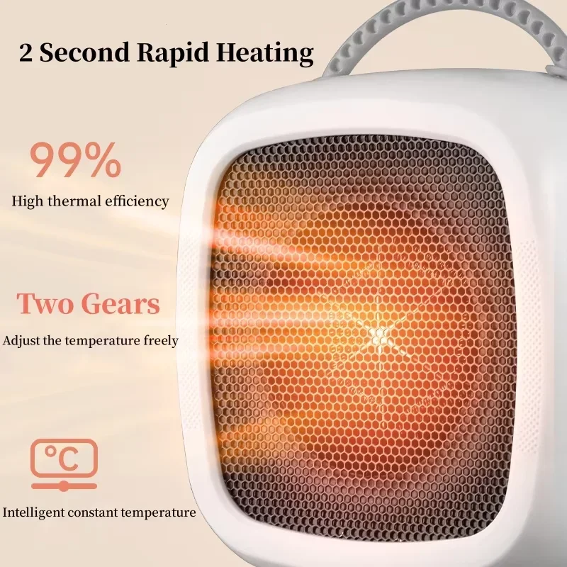 Xiaomi Heater 500W Portable Fast Heating Small Space Heater Lightweight Desktop Warm Air Heater Indoor Office Household New