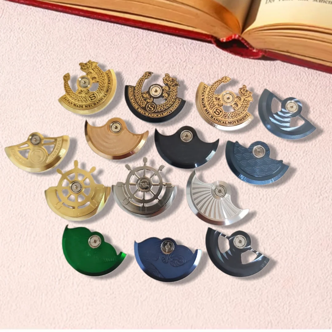 Mod NH35 NH38 Movement Automatic Hammer Rotor Fits NH34 NH70 NH36 4R 6R 7S Movement SKX007 Watch Automatic Rotor Retrofit Parts