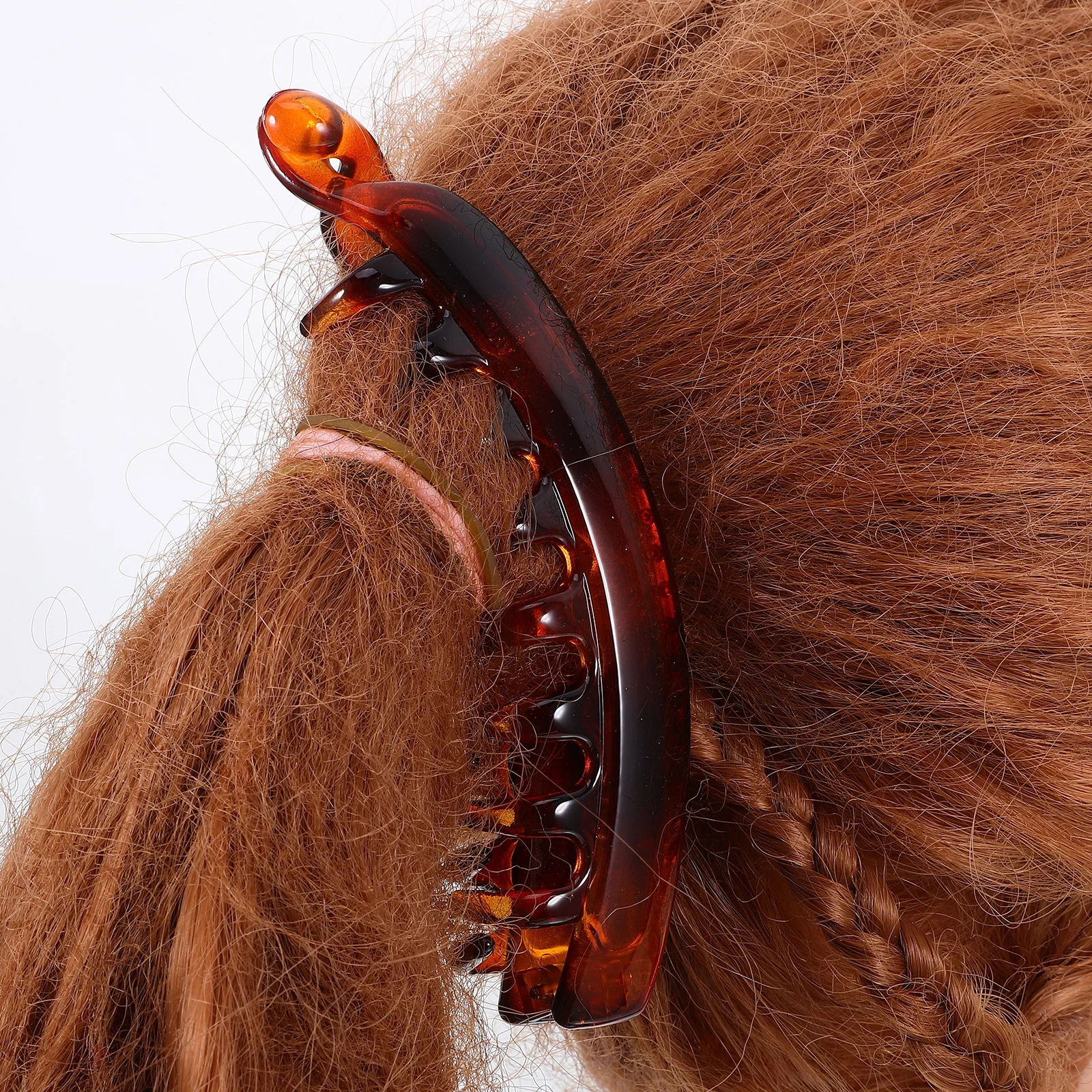 

4Pcs Dolphin Banana Hair Claw Clips Large Clip Claws for Women One Side Teeth Grip Hold Hair Barrette with Locking Design Easy