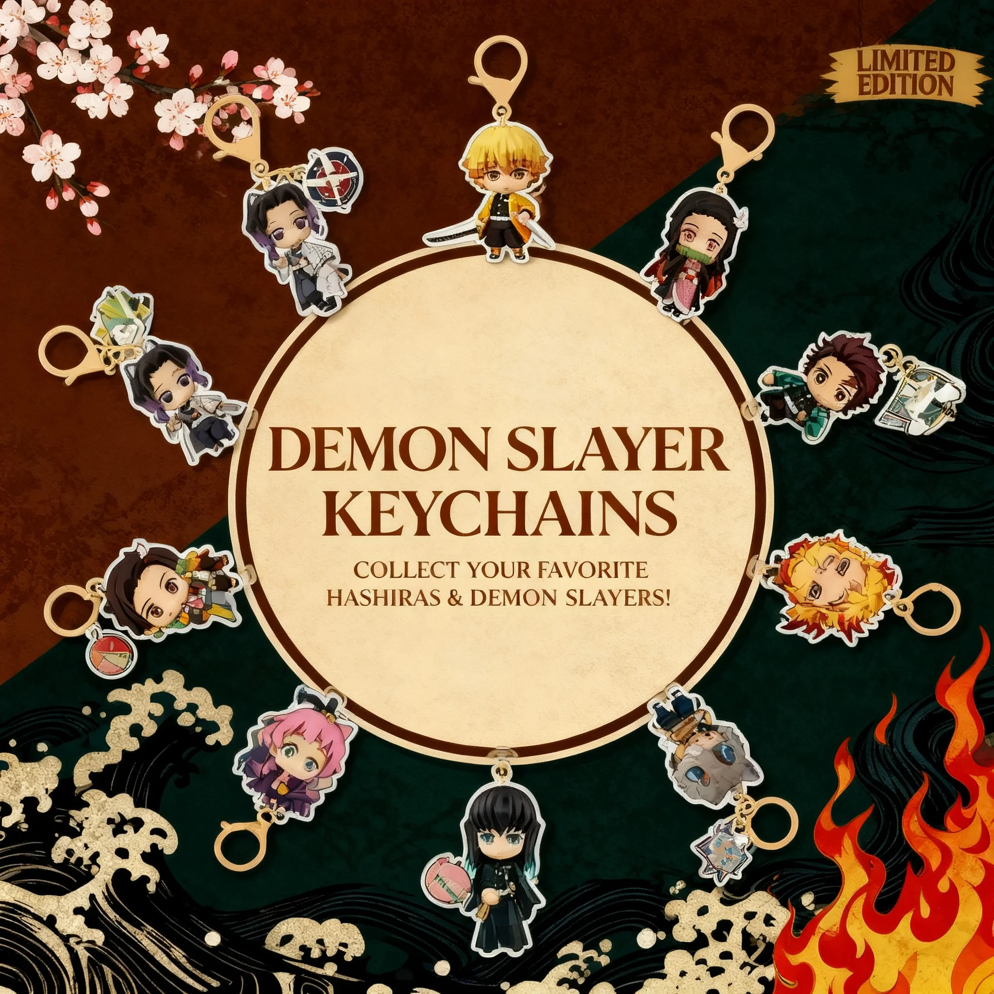 

Demon Slayer Kimetsu No Yaiba New Acrylic Keychain Pendant Accessory Anime Merchandise Cosplay Gift Wholesale Dropshipping Free