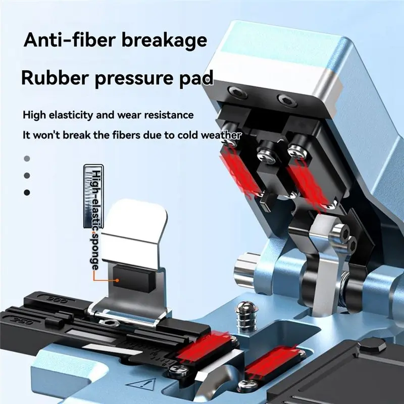 B24B HS-30V One-Step Fiber Optic Cleaver+ Blade Optical Fiber Fusion Splicer Cutter Cold Cut Hot Melt Full Automation