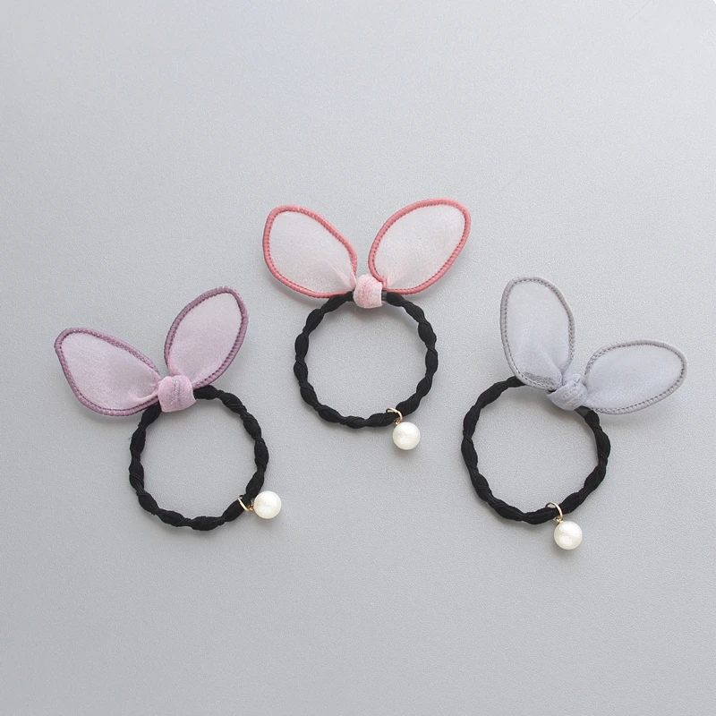 

Детские аксессуары для волос серии Fruit: резинки для волос с кроличьими ушками, полосатые, весна/лето, новинка