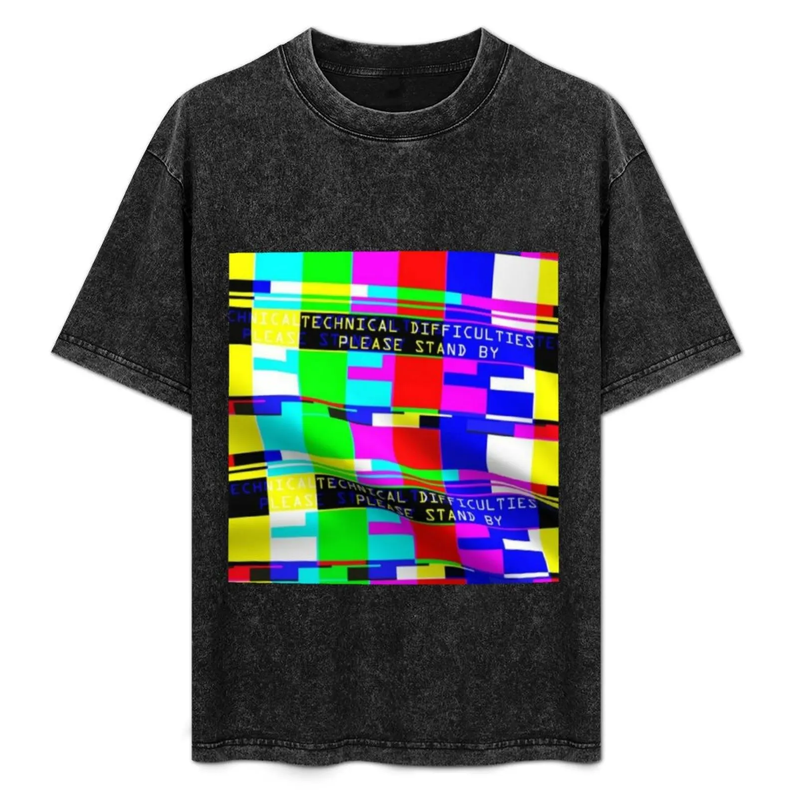 

SMPTE Standard Definition Television Color Bars Slim Fit . Technical difficulties please stand by . Tv colours bars T-Shirt