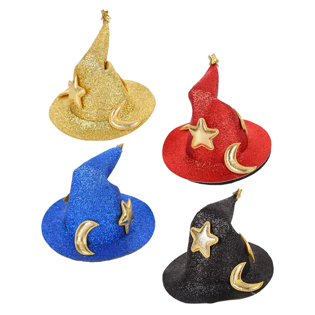4 Pcs Halloween Hair Clips Bat Glasses Costumes Outdoor Pin Accessory Hairpin Wear Resistant Accessories