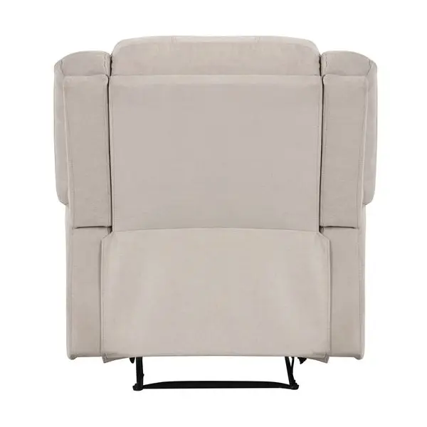 الحديثة كرسي بظهر للاستلقاء محكم النسيج المفروشات وسادة الأسلحة إطار من الخشب الصلب 1 قطعة أثاث غرفة المعيشة