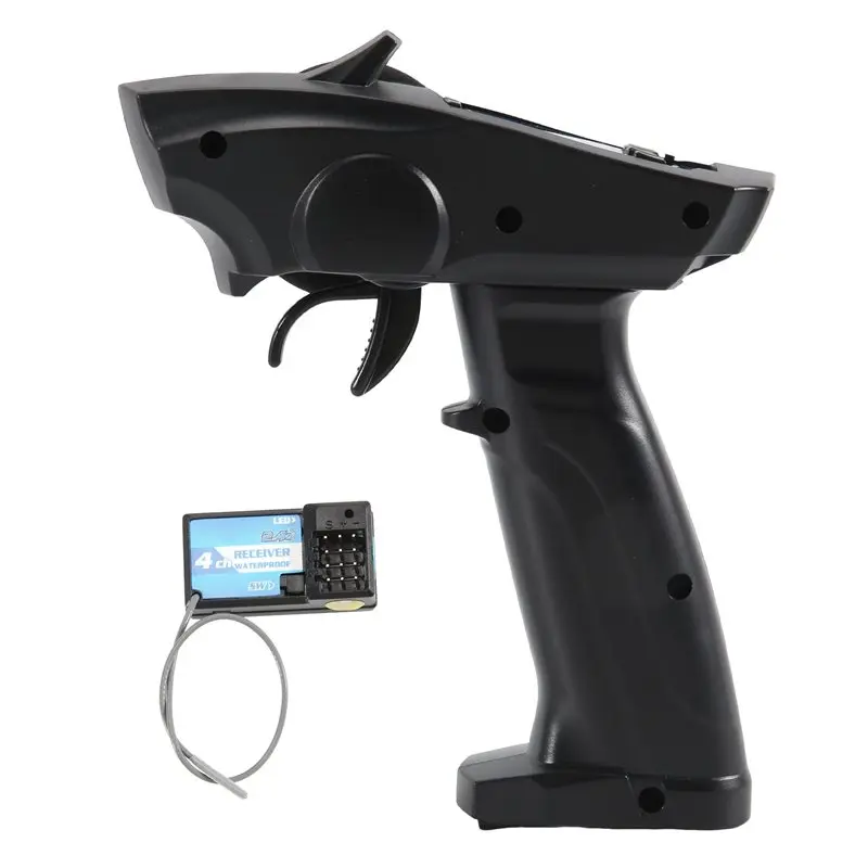 ABTI-Turbo Racing 2.4G 4CH Remote System Lcd Display Radio Transmitter Remote Control With Receiver For RC Car Auto Boat