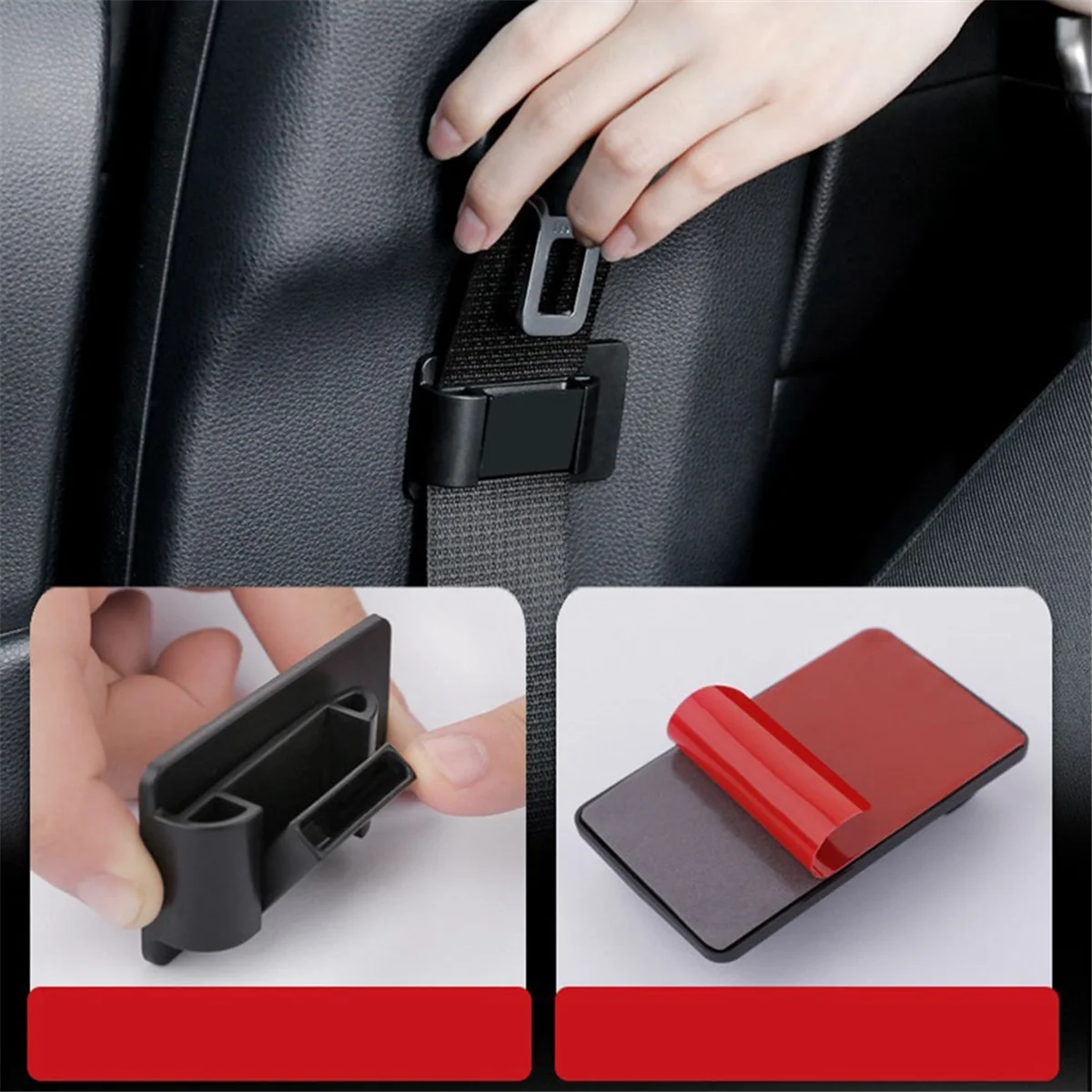 

Car Safety SeatBelt Fixed Buckle SeatBelt Stopper Device SeatBelt Non-Slip Fixing Clip Car Interior Accessories