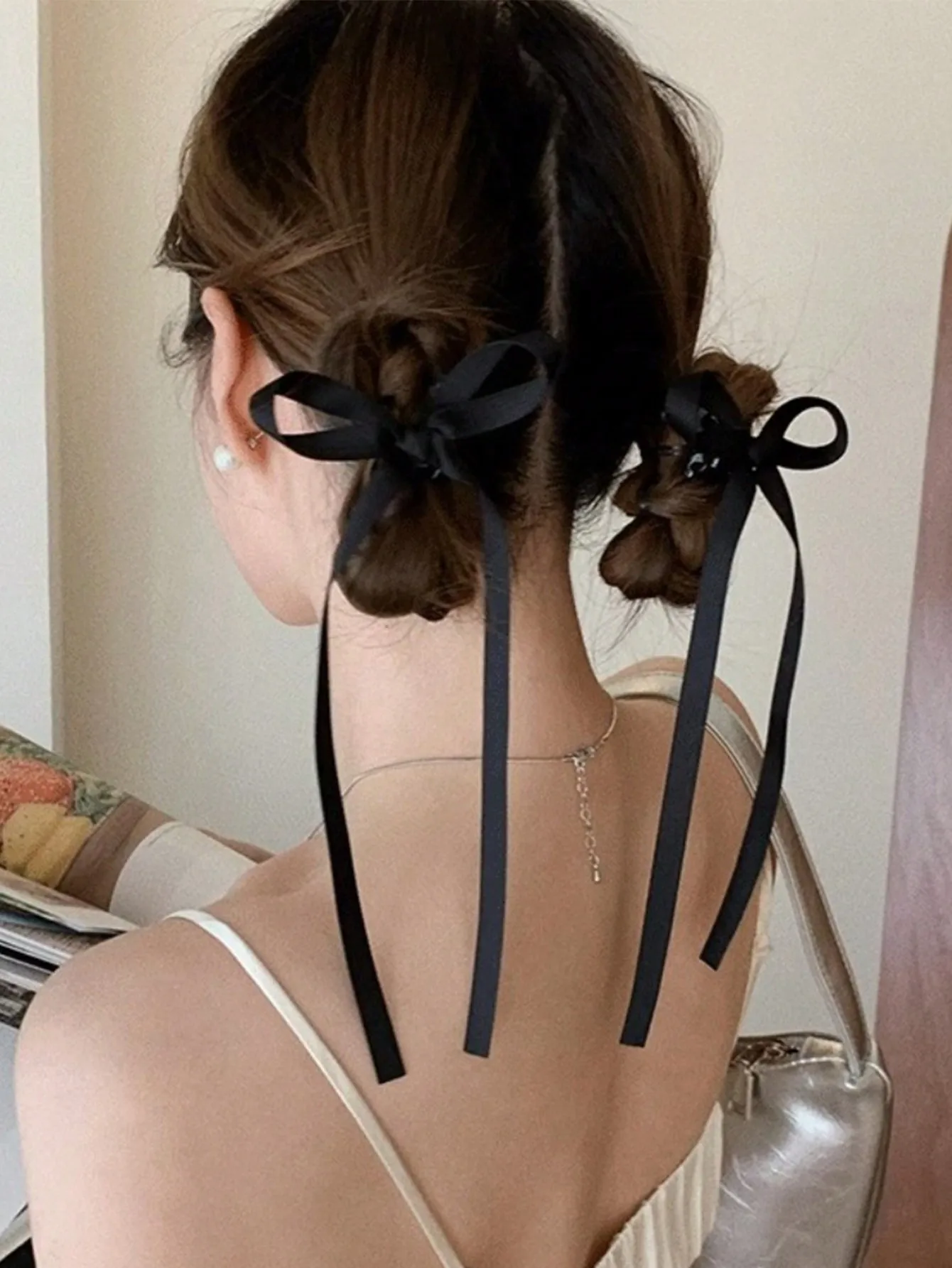 2 قطعة/المجموعة الأزياء الصلبة الشريط القوس دبابيس الشعر مقاطع الشعر للنساء الفتيات حزب إكسسوارات الشعر