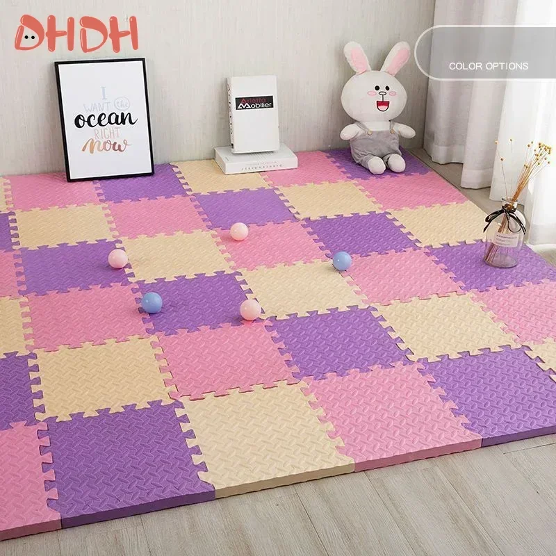 DHDH 30*30cm Foam Puzzles Carpet Play Mat Soft Non-slip Sports Fitness Mat Interlocking Sports Tile Carpet Home Decoration ﻿ ﻿