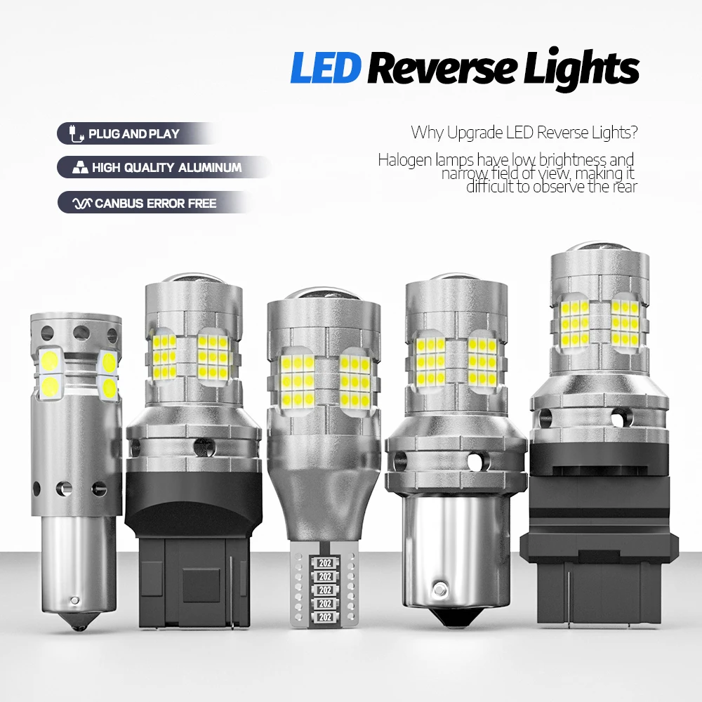 2pcs LED Reverse Light For Audi A6 C5 C6 C7 1997-2014 Backup Lamp 2004 2005 2006 2007 2008 2009 2010 2011 2012 2013 Accessories