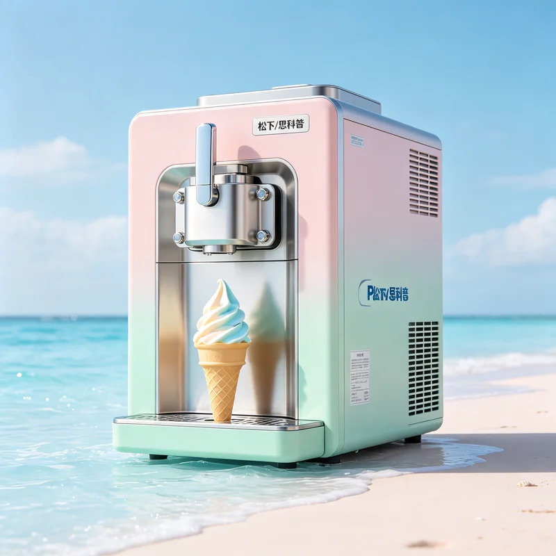 

Large Capacity Ice Cream Machine 30L/H Commercial Soft Serve Maker 3 Heads Dessert Equipment for Buffet