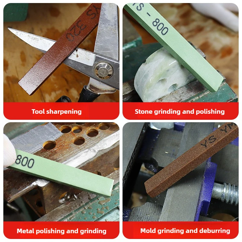 미세 연마 오일스톤 스트립, 비취 및 옥 몰드, 초미세 모래 미니 양면 오일스톤 스트립