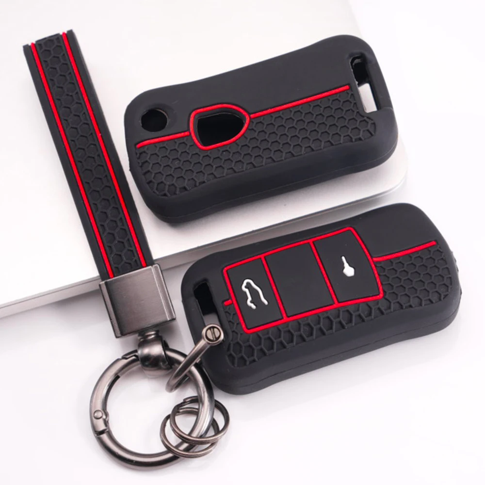 Remote Key Protector With Chain For Porsche 911 911 GT3 Cayenne Macan Panamera Cayman Boxster 718 Taycan Carrera Reliable