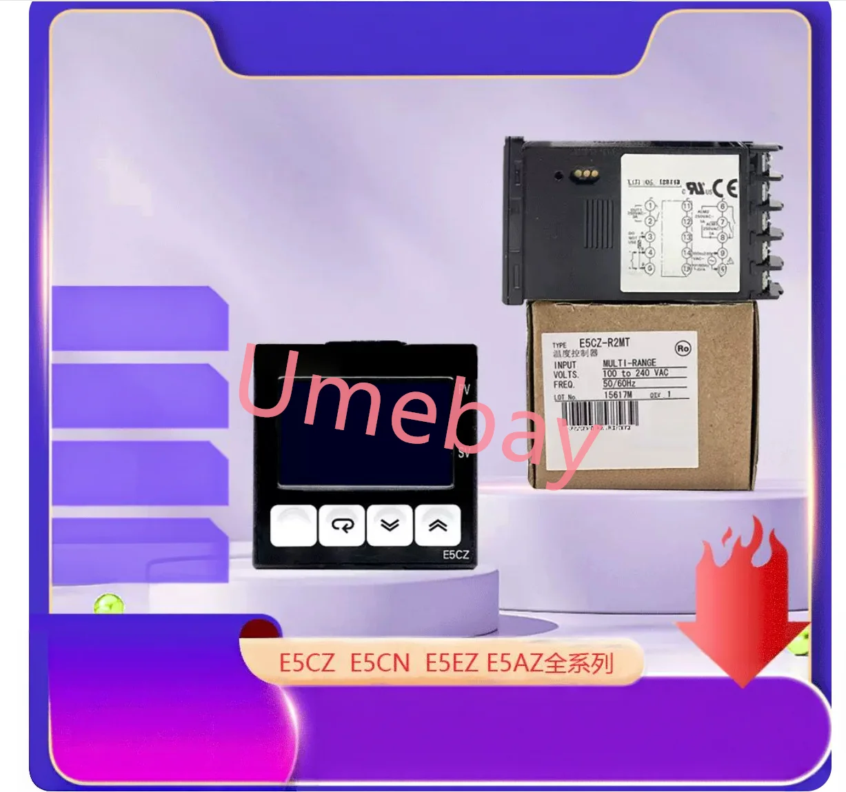 1 piece, Temperature controller (transistor display)  :  E5CN-R2MTD-500   E5CN-Q2MTD-500   E5CN-R2HBT   E5CN-Q2HBT