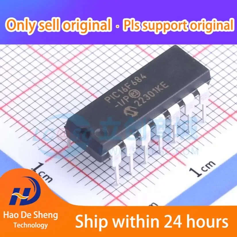 

10 шт./лот PIC16F684-I/P PIC16F684-I DIP14 новый оригинальный в наличии