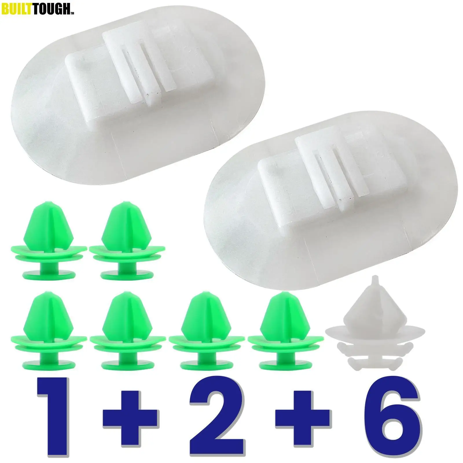 9 PCS For Citroen Ds3 Side Skirt Fixing Clips Trim Panel Retainers Bottom Moulding Exterior Plastic Fasteners 1610186180 Cover