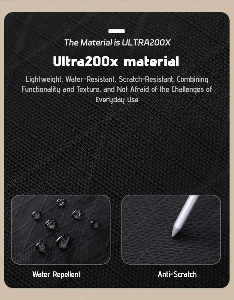 Lightweight Trifold Wallet with Hook Tear Resistant Coin Pocket Card Holder Outdoor Camping Hiking EDC Minimalist Slim Wallet