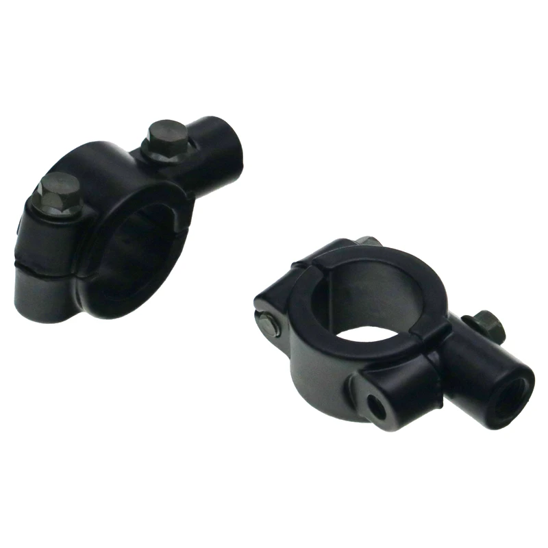 Motorcycle 7/8" HandleBar Mirror Mount Holder Rear View Mirrors Adapter Bracket ATV Scooter Vehicles10mm/8mm Thread Black/Silver - Image 5