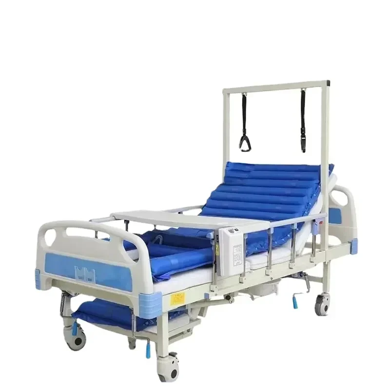 Elderly Medical Bed Full-Curved Double-Shake Multifunctional Hospital  Manual Lifting  Turning Home Therapeutic