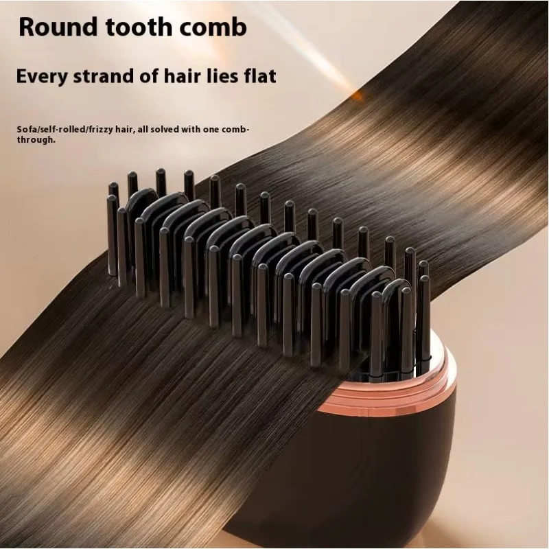

Портативная расческа-выпрямитель для волос, перезаряжаемая мини-щетка для укладки, для дома и путешествий, подарок, электрическая расческа с подогревом