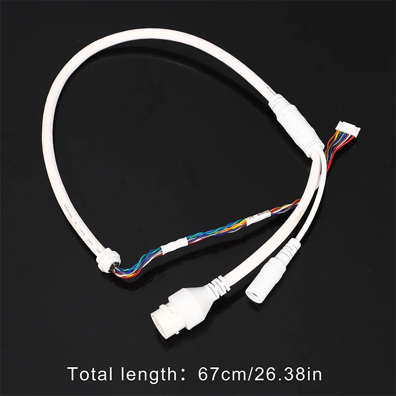 Ethernet Lan Cable PoE RJ45 Network Cable 10 Pin 10 Core For Hikvision Network Ip Camera