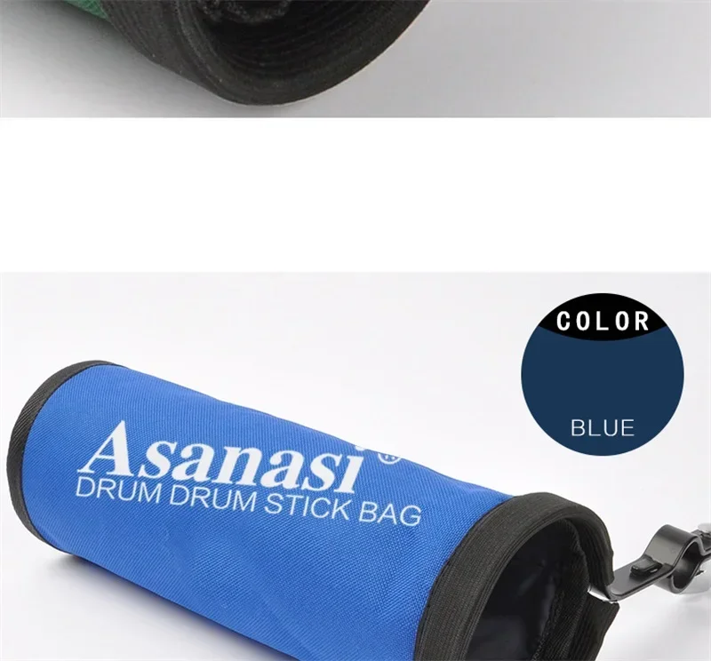 1-teiliger Drumsticks-Halter, Aufbewahrungskoffer, Oxford-Drumstick-Tasche mit Stahl-Stützständer, Teile und Zubehör für Percussion-Instrumente – Detail 9