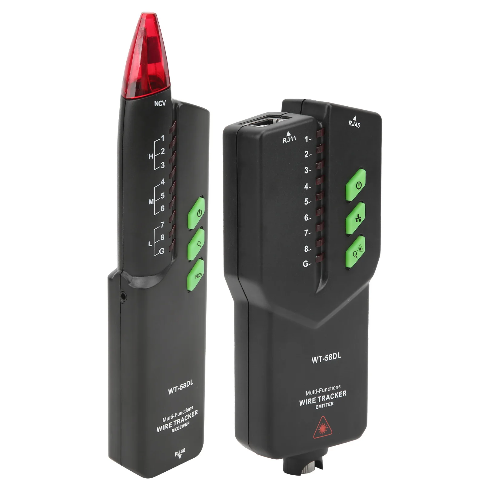 /WT58DL /Network /Cable Tester Multi-functional For RJ45 RJ11 Wire Tracer With Non-contact AC Voltage Detection For Ethernet Swi