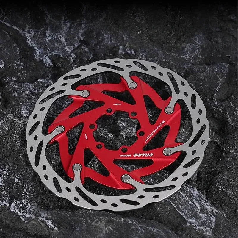 

Bicycle Aluminum Alloy Wear-resistant High-strength Purple Brake Disc Road Bike Six-rivet Fixed 160MM Brake Disc Bicycle Parts