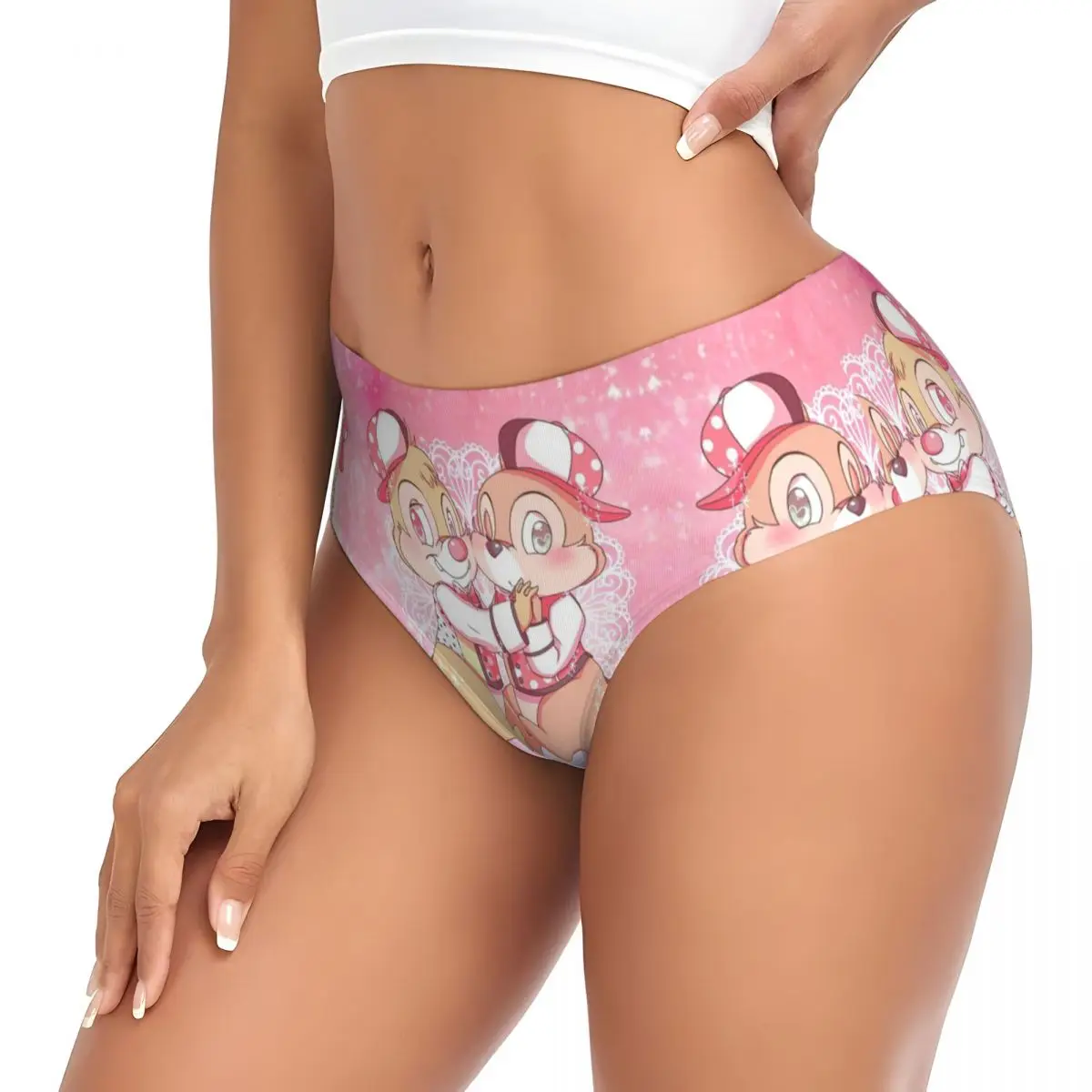 Chip Dale bragas personalizadas para mujer, ropa interior cómoda