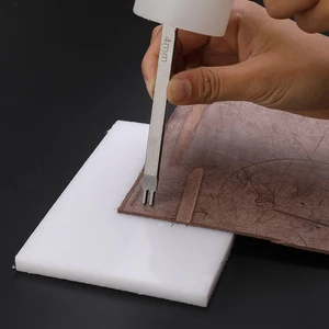 حصيرة قطع جلدية IMZAY ، لوح تثقيب بلاستيكي ، لوح تقطيع من خشب البلوط ، وسادة قصف ختم DIY ، 1 قطعة أفضل 6 سجاد مبيعا يقلد الخشب - No3