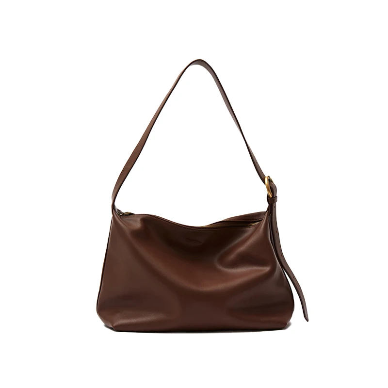 

High-quality Vintage Single-shoulder Bag Large-capacity Leather Soft Commuter Single-shoulder Women's Bag