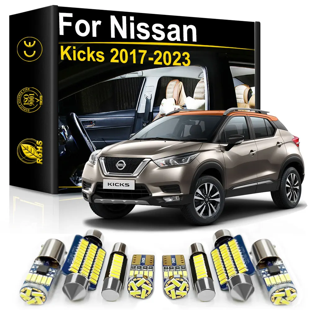 

For Nissan Kicks 2017 2018 2019 2020 2021 2022 2023 Accessories Car Interior LED Light Canbus Dome Trunk License Plate Lamp