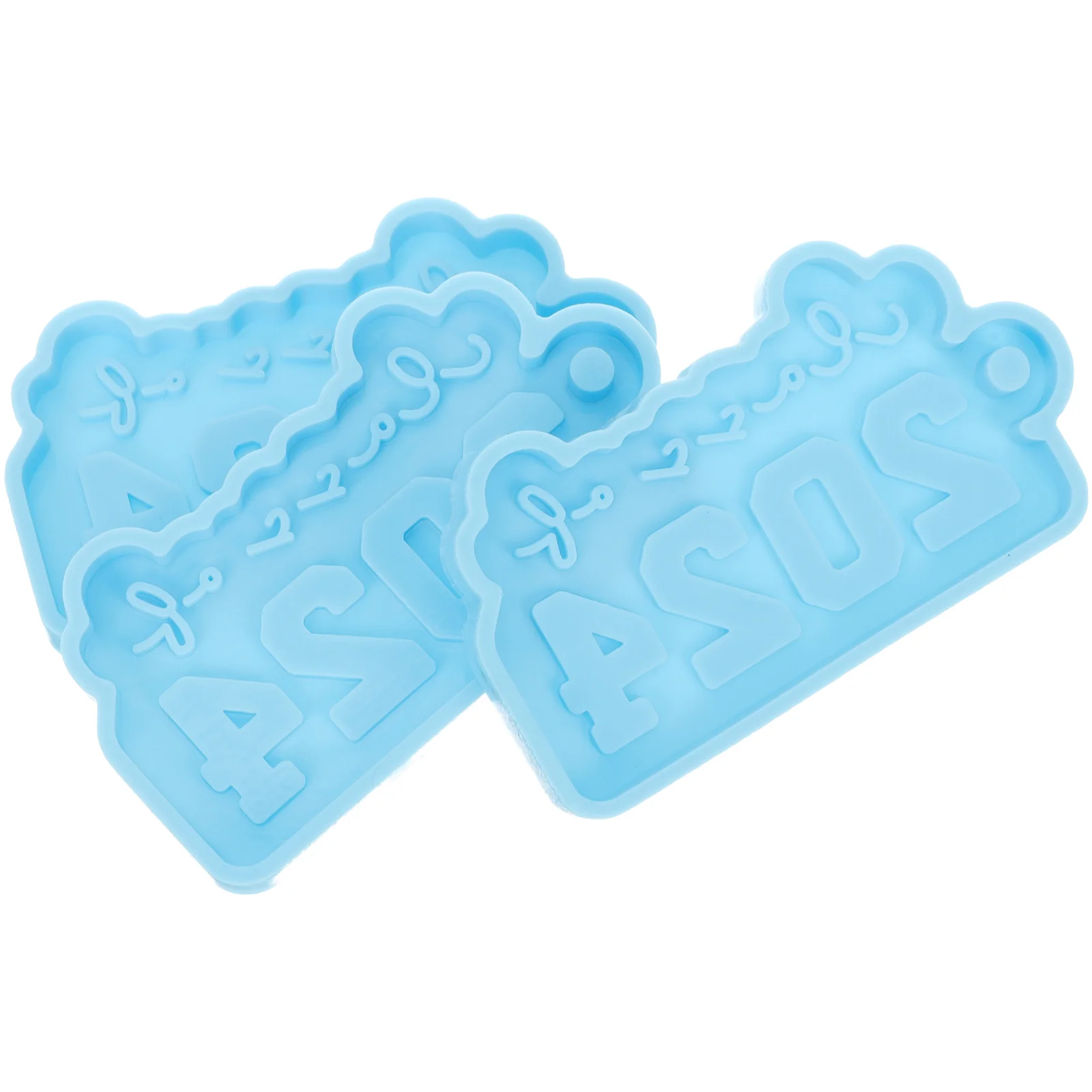 3 قطعة 2024 سيليكون المفاتيح قوالب قلادة قوالب خفيفة الوزن سهلة التنظيف لتقوم بها بنفسك لوازم راتنجات الايبوكسي 2024 مفتاح سلسلة القالب