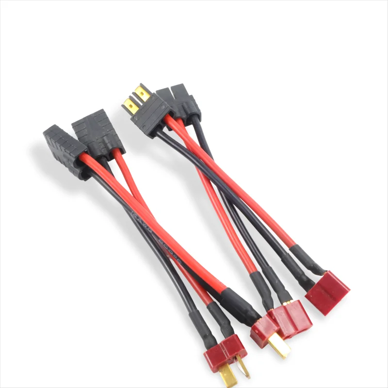 

NEW 2/6PCS T plug Deans Female / Male to TRX Male Female Adapter Connector 100MM For RC Car Battery Accessories DIY Wholesale