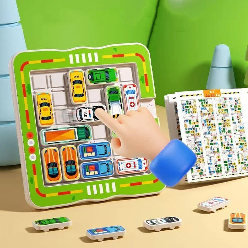 Logical Thinking Exercise Parking Maze Game Toy Move Car Challenge Intelligence Parent-child Activities Traffic Toys