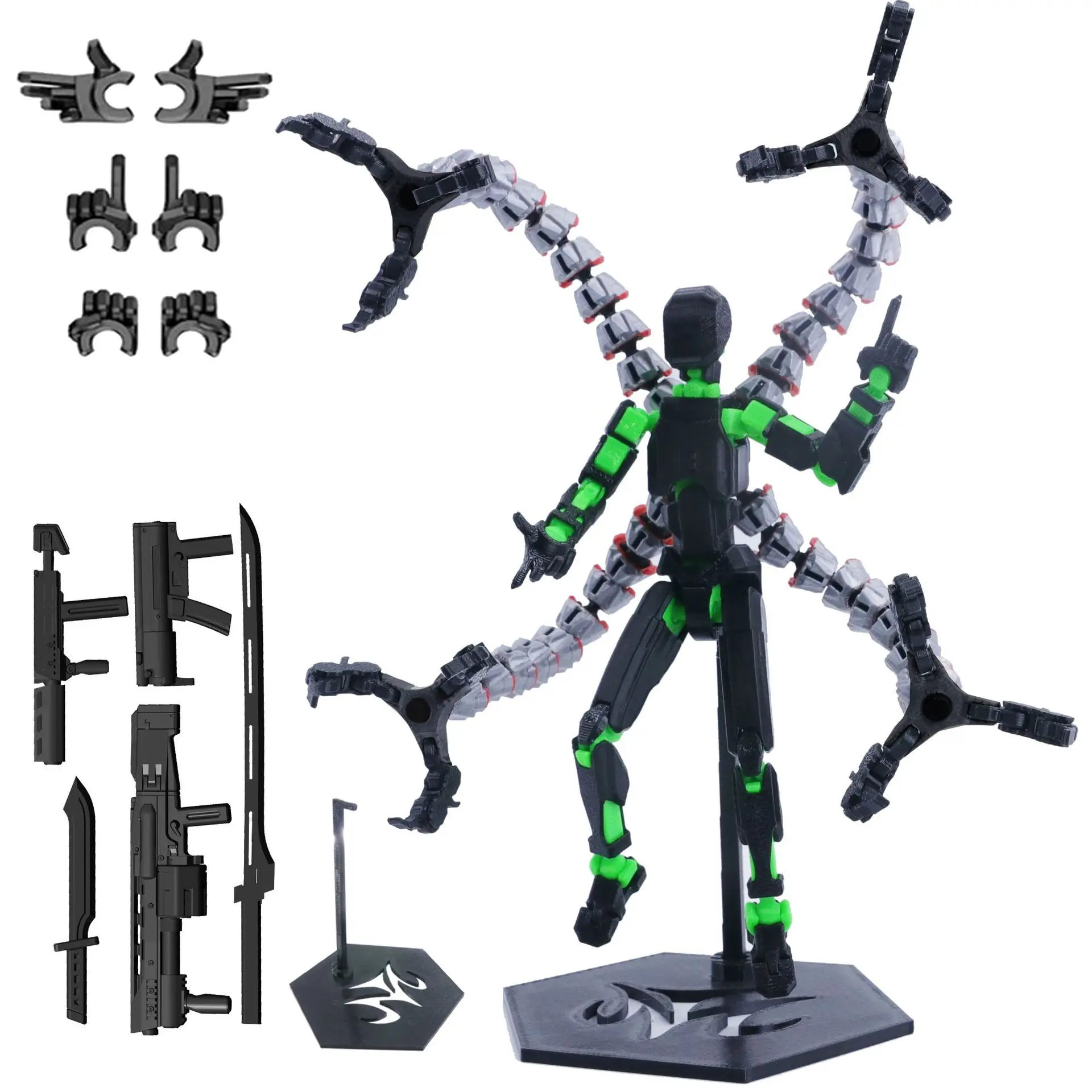 3D-Gedruckte T13 Actionfigur Mehrgelenkig Beweglicher Titan 13 Lucky Dummy Nova Roboter Actionfigur Geschenke – Detail 6