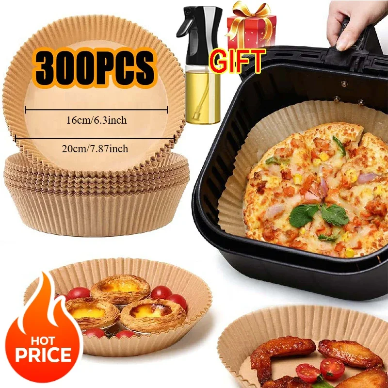 Air Fryer Paper Accessories Aerogrill Parchment Disposable Paper Baking Paper Barbecue Plate NonStick Oven Trays Air FryerPaper