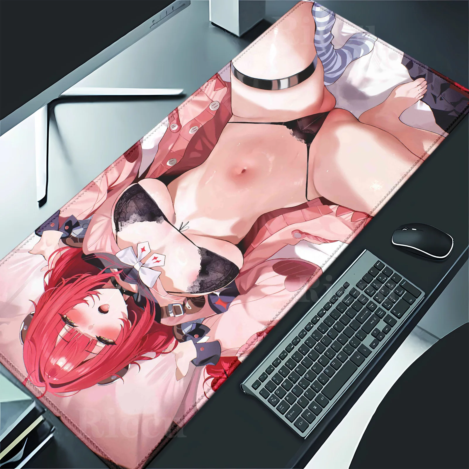 PC peripherals Ukinami Yuzuha Mouse Pad ZZZ Hentai Zenless Zone Zero Table Mat Gaming XXL Anime Mouse pad Keyboard Desktop Mat