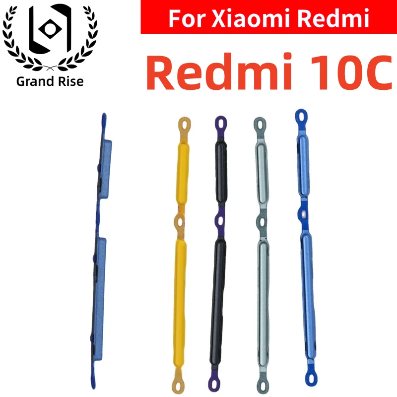 

1 шт. новая боковая кнопка регулировки громкости телефона для Xiaomi Redmi10C, внешняя кнопка громкости + включение и выключение питания